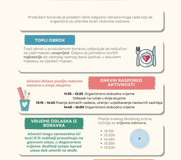 Počinje i produženi boravak
