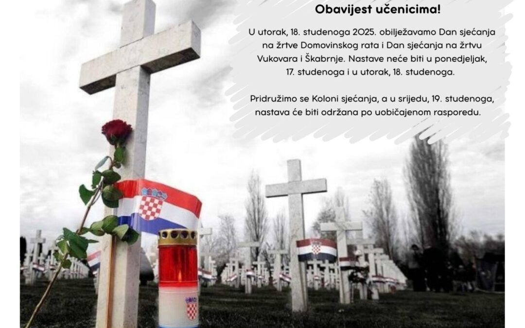 Dan sjećanja – obavijest
