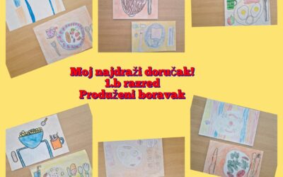 „Moj najdraži doručak“ – prvi likovni natječaj naših prvašića